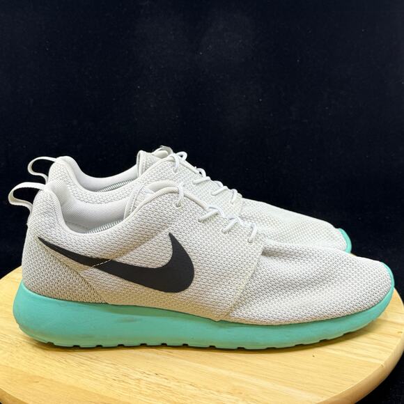 Nike Roshe Run Men Size 13 Calypso Platinum 511881 013 Grey Teal Running - Picture 5 of 8